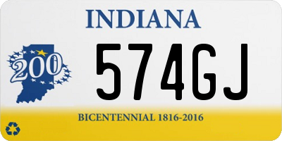 IN license plate 574GJ