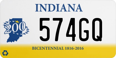 IN license plate 574GQ