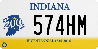 IN license plate 574HM