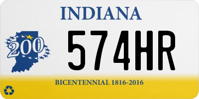 IN license plate 574HR