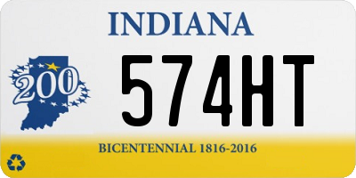 IN license plate 574HT