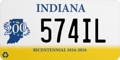 IN license plate 574IL
