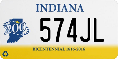 IN license plate 574JL