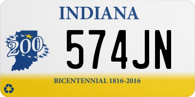 IN license plate 574JN