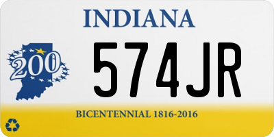 IN license plate 574JR