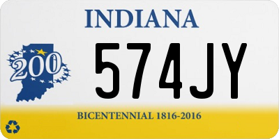 IN license plate 574JY