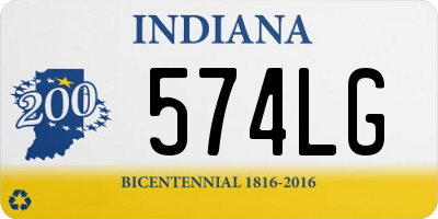 IN license plate 574LG