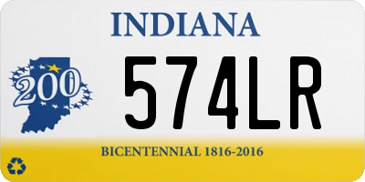 IN license plate 574LR