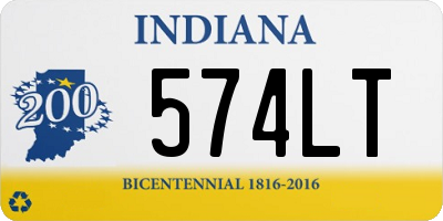 IN license plate 574LT