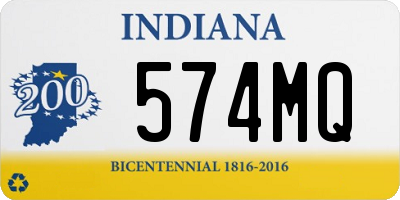 IN license plate 574MQ