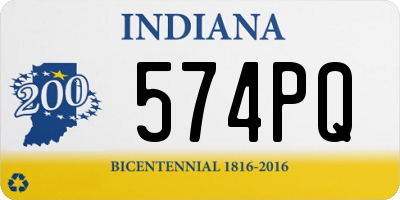 IN license plate 574PQ