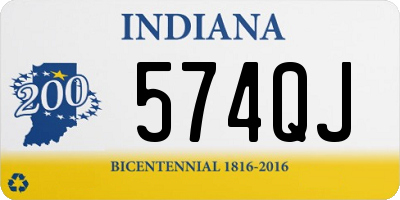 IN license plate 574QJ