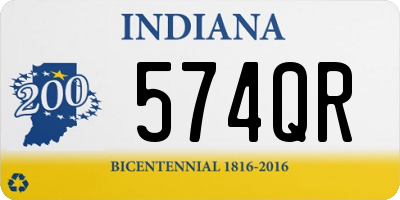 IN license plate 574QR