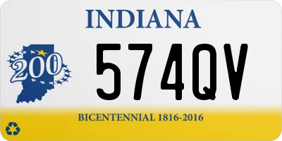 IN license plate 574QV