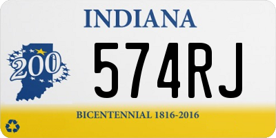 IN license plate 574RJ