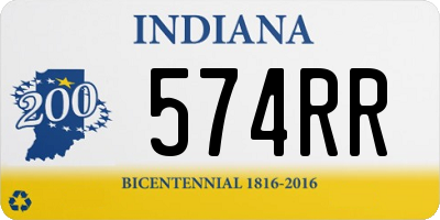 IN license plate 574RR
