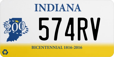IN license plate 574RV
