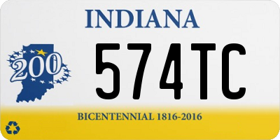 IN license plate 574TC