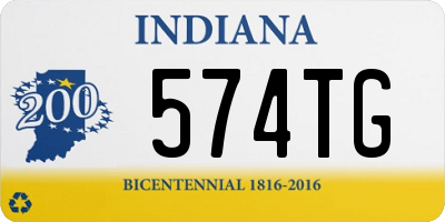 IN license plate 574TG