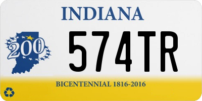 IN license plate 574TR