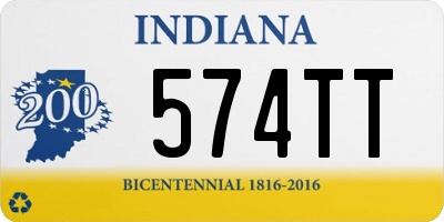 IN license plate 574TT