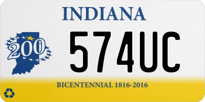 IN license plate 574UC