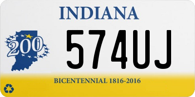 IN license plate 574UJ