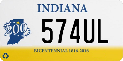 IN license plate 574UL