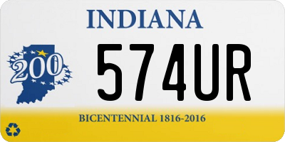 IN license plate 574UR