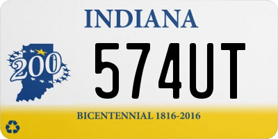 IN license plate 574UT