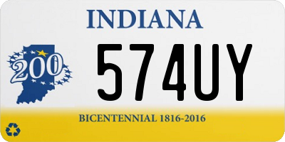 IN license plate 574UY