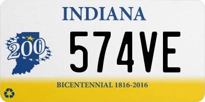 IN license plate 574VE