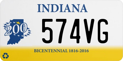 IN license plate 574VG