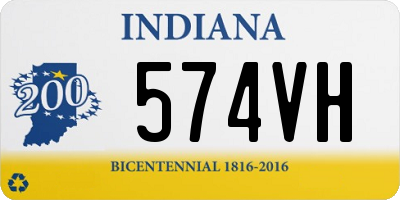 IN license plate 574VH