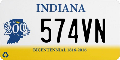 IN license plate 574VN