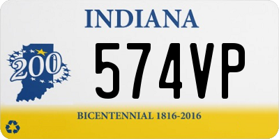 IN license plate 574VP