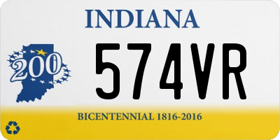 IN license plate 574VR