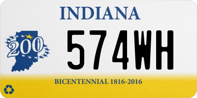 IN license plate 574WH