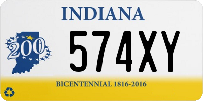 IN license plate 574XY