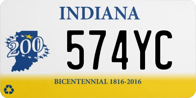 IN license plate 574YC