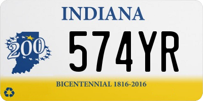 IN license plate 574YR