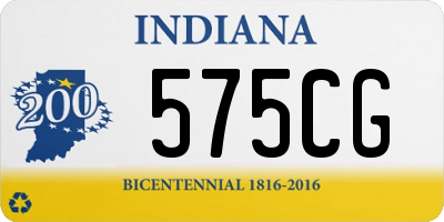 IN license plate 575CG