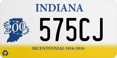 IN license plate 575CJ