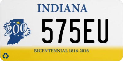 IN license plate 575EU