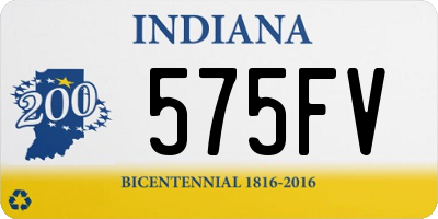 IN license plate 575FV