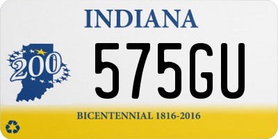 IN license plate 575GU