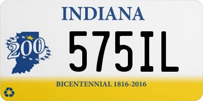 IN license plate 575IL