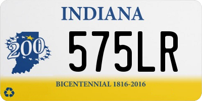 IN license plate 575LR