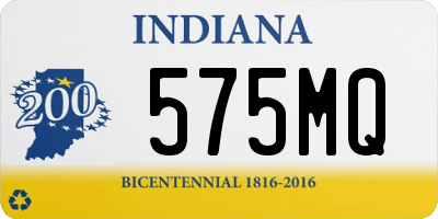 IN license plate 575MQ