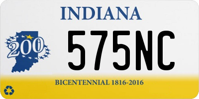 IN license plate 575NC